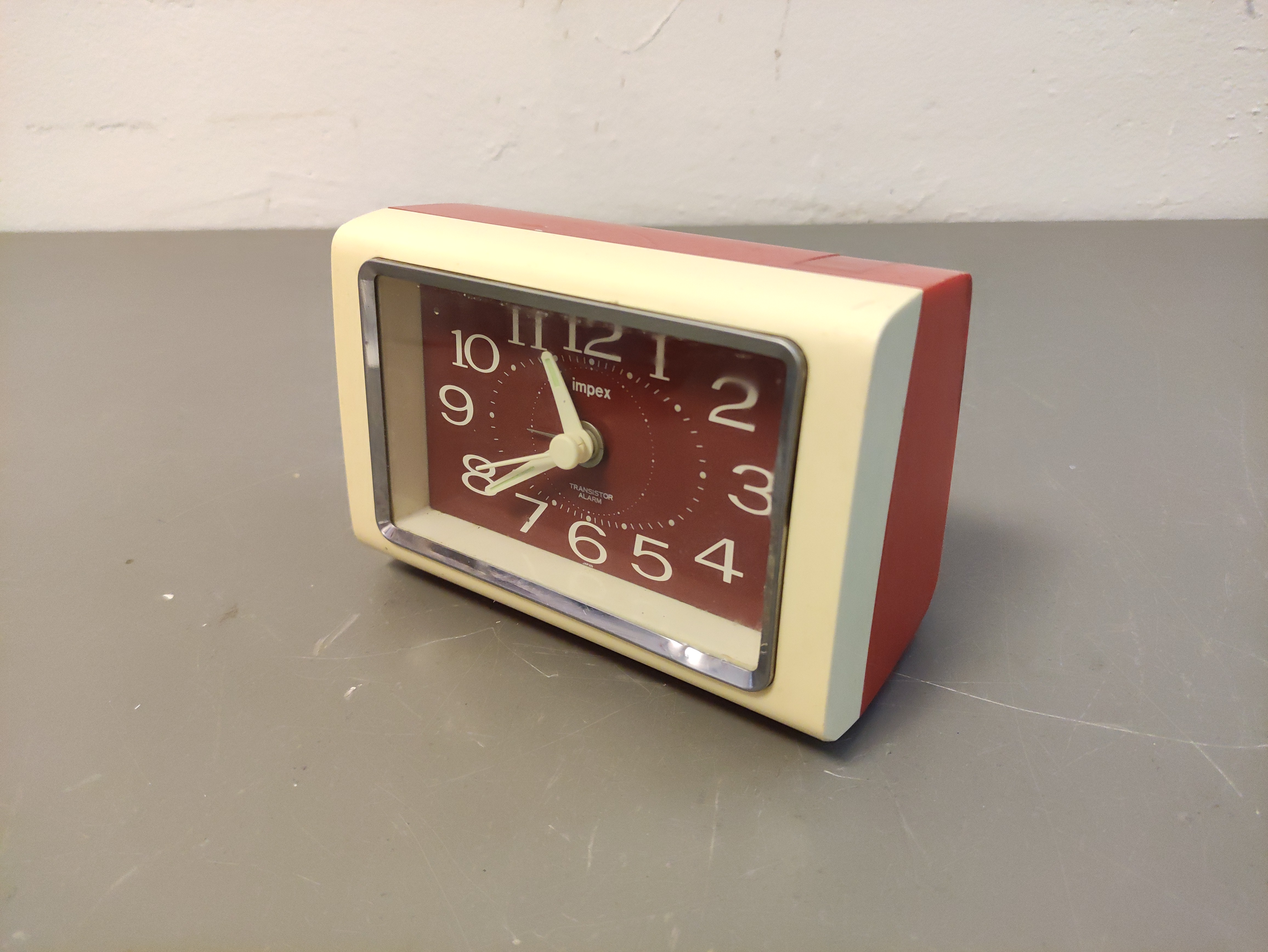 reloj despertador sobremesa plast crist 10x14.5x7 1u